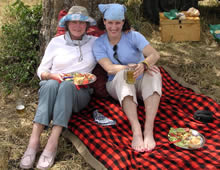 The Brennans on safari in Kenya's Masai Mara.