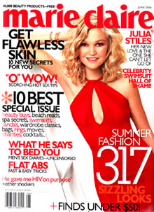 Marie Claire magazine cover, June 2006.